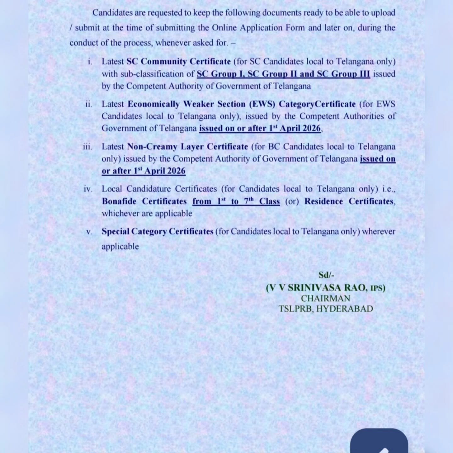 ఉమ్మడి నల్గొండ జిల్లాలో 489 కానిస్టేబుల్ ఉద్యోగాలు - Additional Image